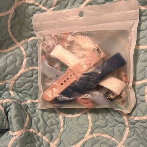 Apple Watch Pink and Blue Wearable Wristbands